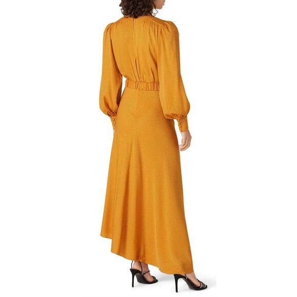 Ronny Kobo Vintage Inspired Thigh-high Slit Yellow Estelle Dress Size 10 MSRP: $ - Picture 4 of 10